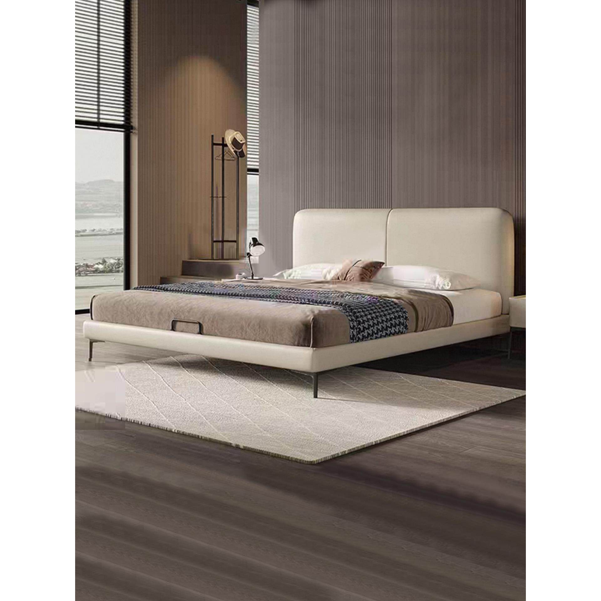 主卧室大床1.8米双人床1.5米小公寓软床