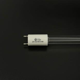 雪莱特ZW15S15W Z436紫外线消毒柜灯管G13石英玻璃臭氧杀菌灯管G5