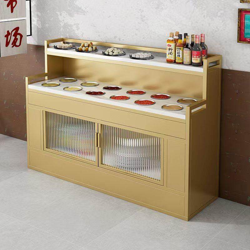 火锅店自助餐调料台商用饭店餐边柜子蘸料柜饭厅调味台酱料小料台