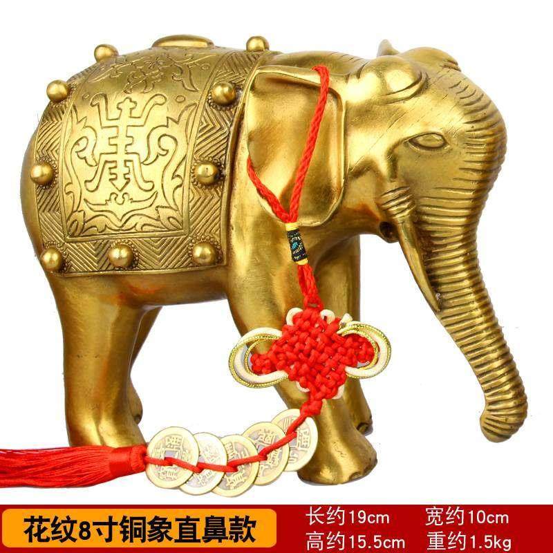 铜大象摆件一对铜象对象吸水象玄关电视柜装饰乔迁新居开业礼品,家居饰品,装饰摆件,淘宝优惠券,粉丝福利购,淘宝优惠卷