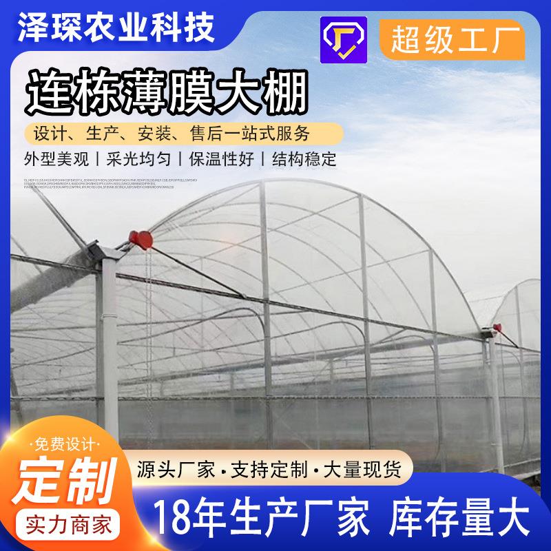 农业薄膜连栋大棚 钢骨架养殖大棚 连体智能薄膜温室大棚
