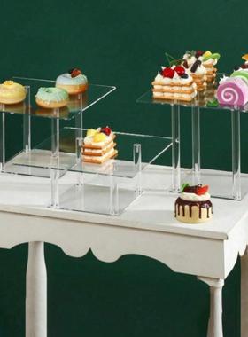 编572号3pcs亚克力蛋糕面包架展示架有机玻璃展示架甜点甜品架