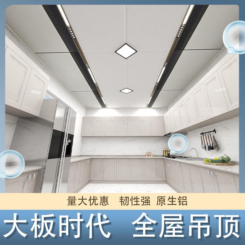 300600铝扣板集成吊顶大板厂家厨房餐厅客厅卫生间全套配件齐