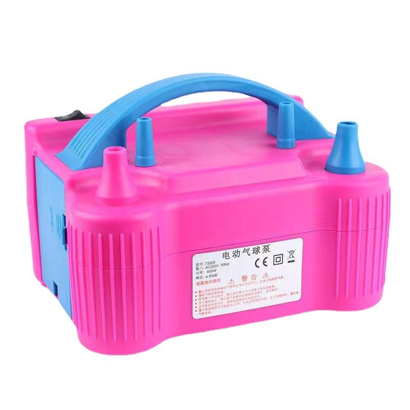 气球充气泵电动打气筒 73005双孔气球充气机圆形心形大气球打气机