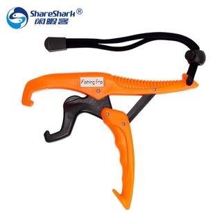 塑料夹鱼器鱼夹控鱼器抓鱼器起鱼器带失手绳fish grips渔具