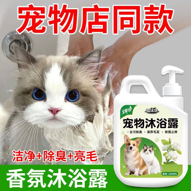 宠物沐浴露留香杀螨香波泰迪比熊狗狗猫咪通用除臭除螨蓬松洗澡液