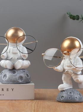 创意宇航员眼镜支架眼镜店展示架桌面眼镜托架眼镜摆放架摆件礼物