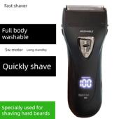 飞快电动剃须刀623可充电往覆剃须刀双头剃须刀全身可洗鬓角剃须