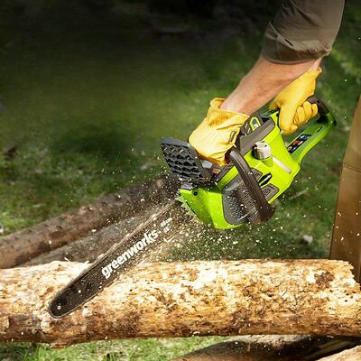 Greenworks Grebo锂电锯40V可充电电动炼锯大功率家用户外测井锯