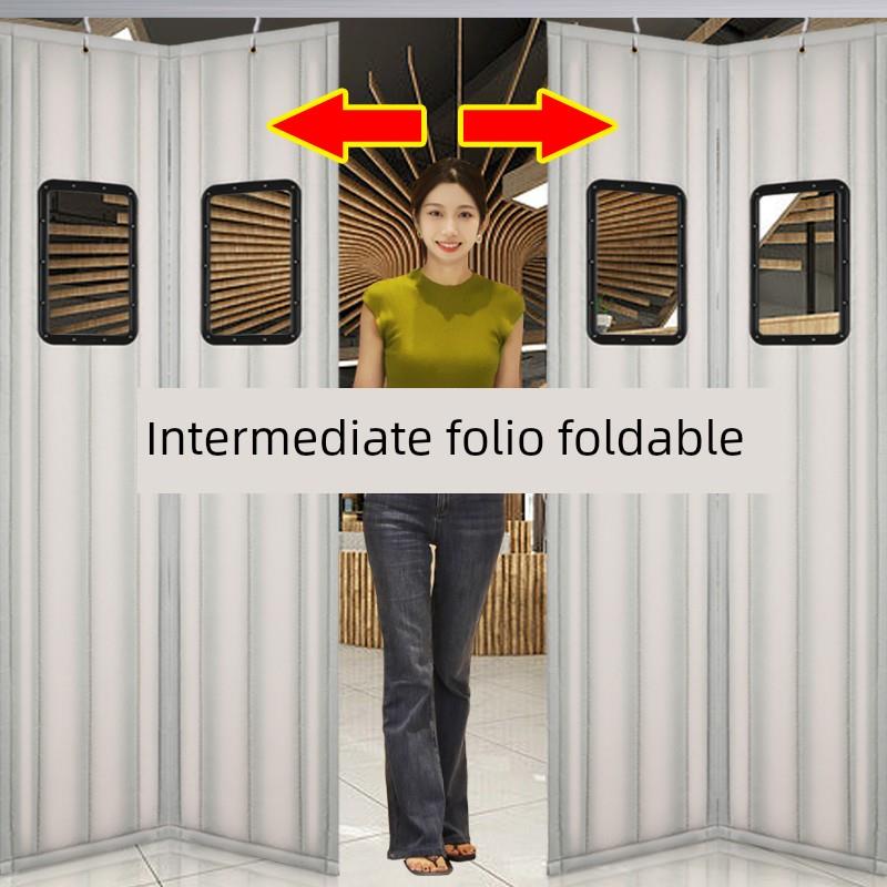 磁性推拉折叠棉质加厚家用防风保暖防风商业超市冬季门帘