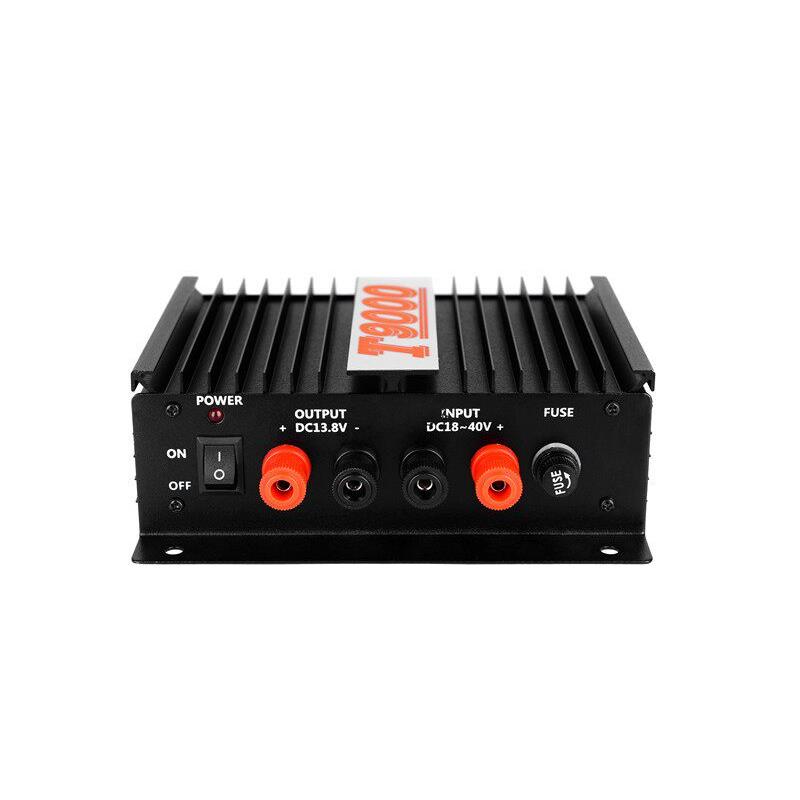 黑色T9000船用电源稳压器80A船舶变压器24V转13.8V海图机高频防护