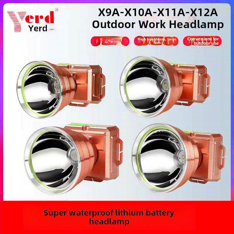 Yilden 500W防水超亮锂电池远程Led头灯，超亮高功率夜间户外钓鱼