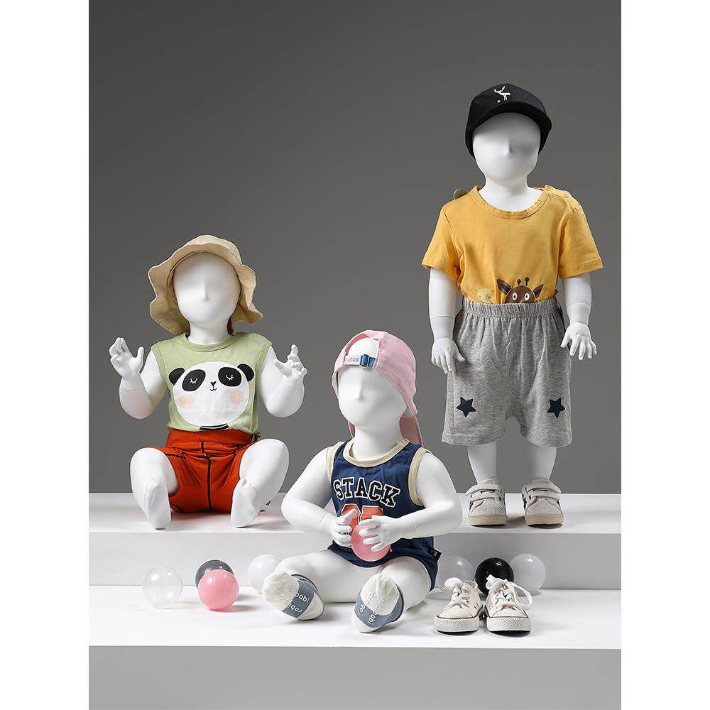 儿童模型道具全身童装店模特服装女童童婴儿儿童模型架展示架