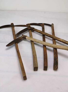 民俗老物件怀旧老弯头镰刀老农具老式农耕工具农家院装饰道具摆件