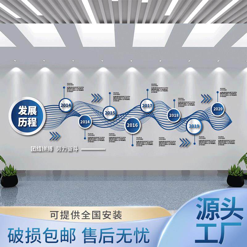 企业文化墙定制励志3d立体壁贴公司员工风采形象展示墙背景墙装饰