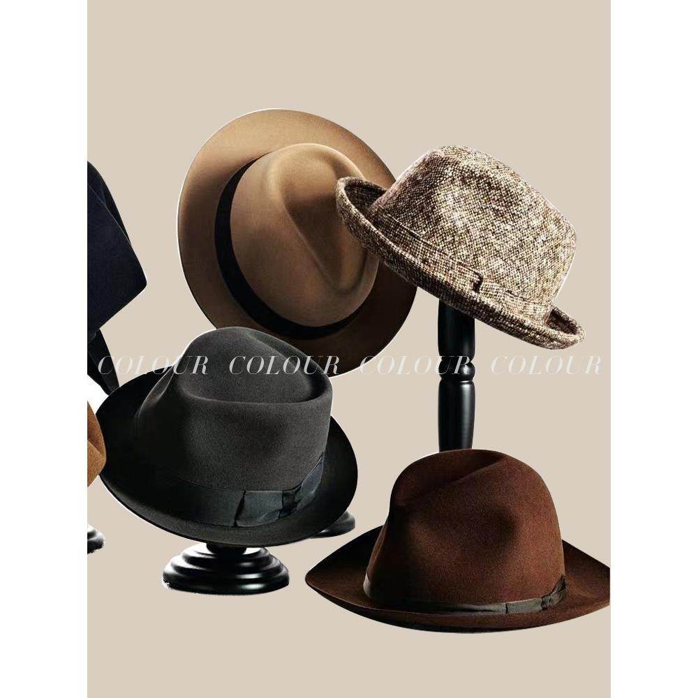 【覆古绅士帽子合集】样板间男女帽小香风优雅爵士礼帽衣帽间摆件,家居饰品,装饰摆件,淘宝优惠券,粉丝福利购,淘宝优惠卷