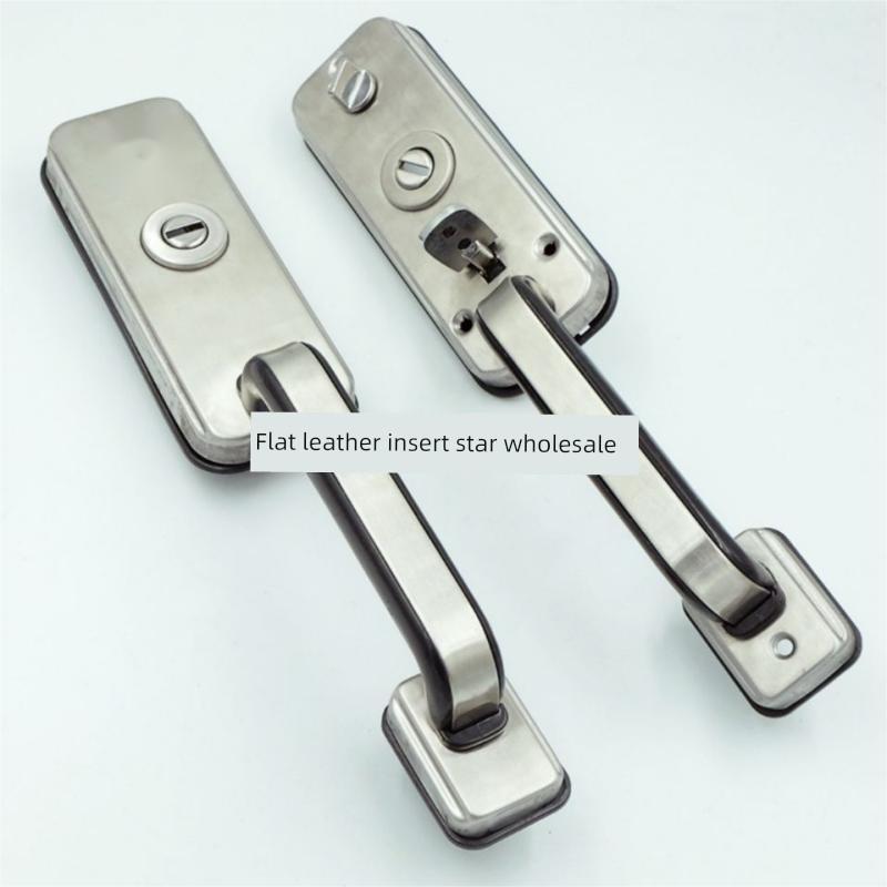 万嘉通用新多按压防盗门双活门锁双开单开大拉手单活大门把手锁具