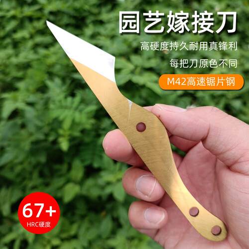 园艺盆景嫁接工具金弹子芽接刀M42高速锯片钢硬度67嫁接刀