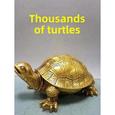 铜乌龟摆件纯铜千年龟铜龟金龟家居风水招财办公室装饰品工艺礼品