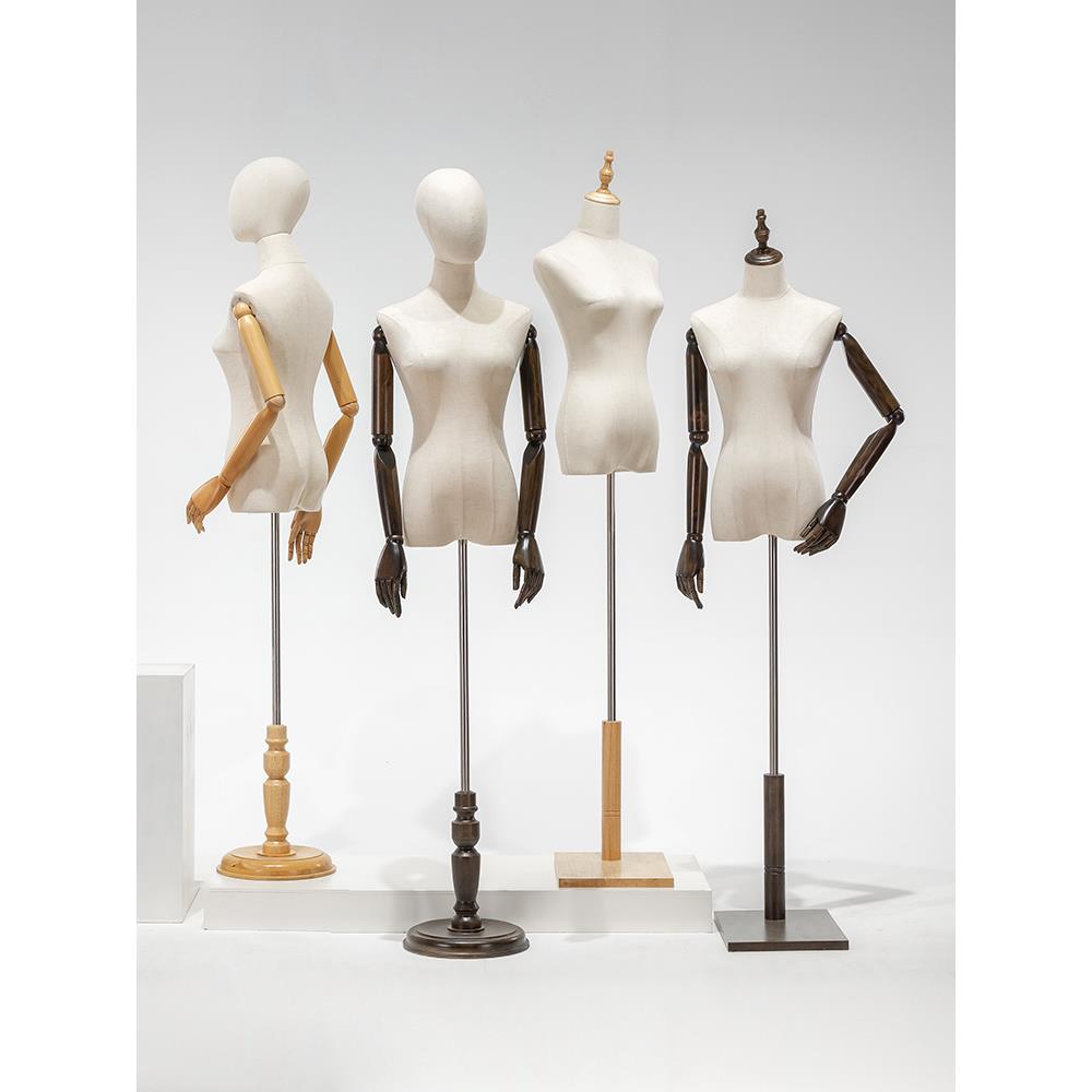 模特道具女半身服装店人台展示架带头女装橱窗假人模型全身模特架