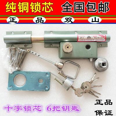 双山齿条锁双扇门锁大门锁穿条锁 铁门锁木门锁双开大门锁包邮