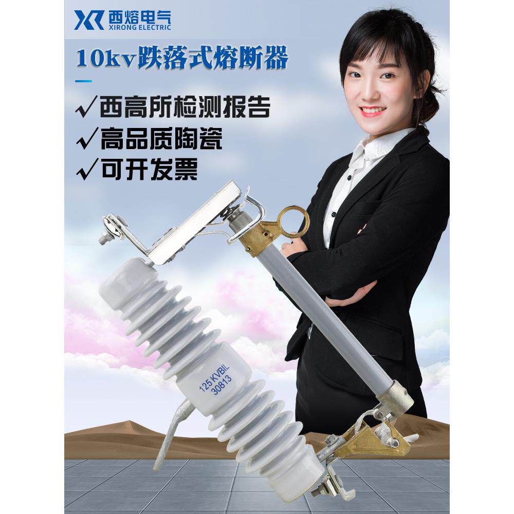 西熔10KV跌落式熔断器 RW12-15/100-200A 高压保险 户外令克开关