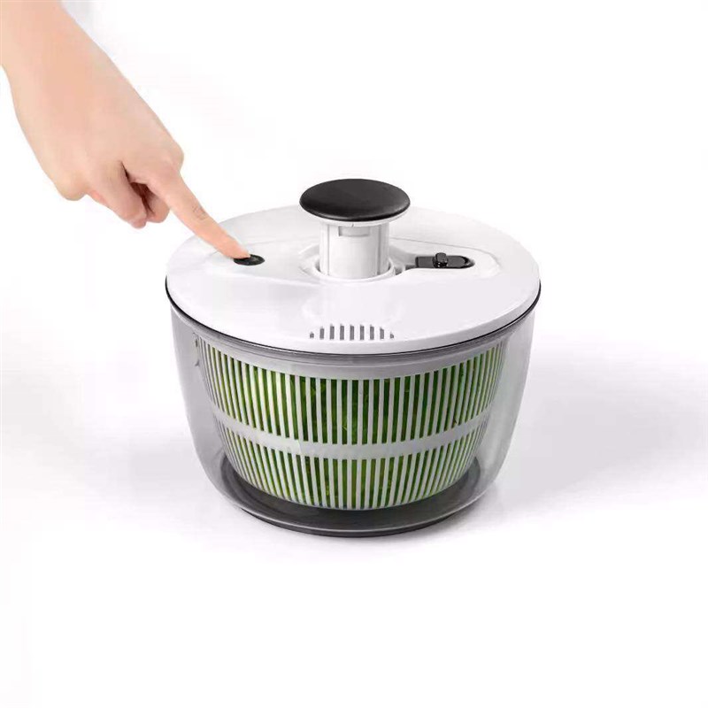 蔬菜脱水器家用水果沙拉脱水机厨房果蔬沥水篮手动按压式脱水机
