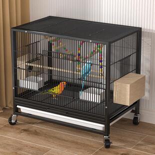 虎皮鹦鹉鸟笼家用豪华别墅大号鸟笼子笼子八哥小太阳玄凤新型专用