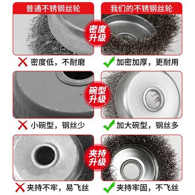 大白鲨钢丝轮不锈304除漆