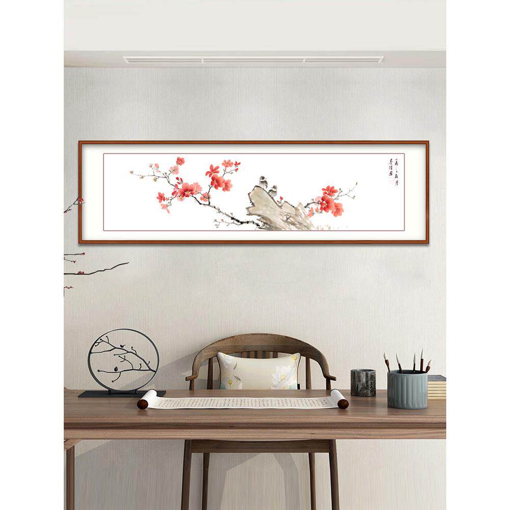 纯手绘国画牡丹挂画花鸟画客厅装饰画沙发背景墙卧室床头壁画