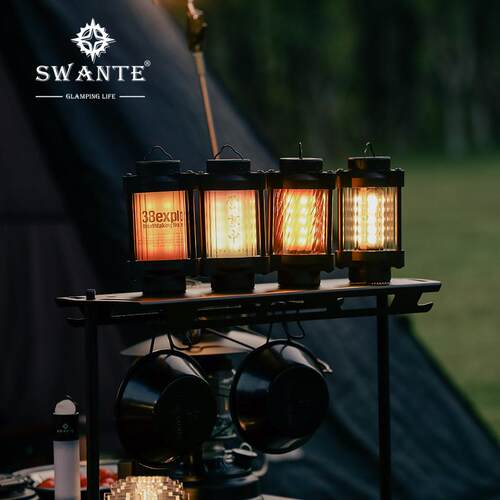 Swante露营天火灯多功能充电营地灯 IPX4防水帐篷挂灯PMMA灯罩