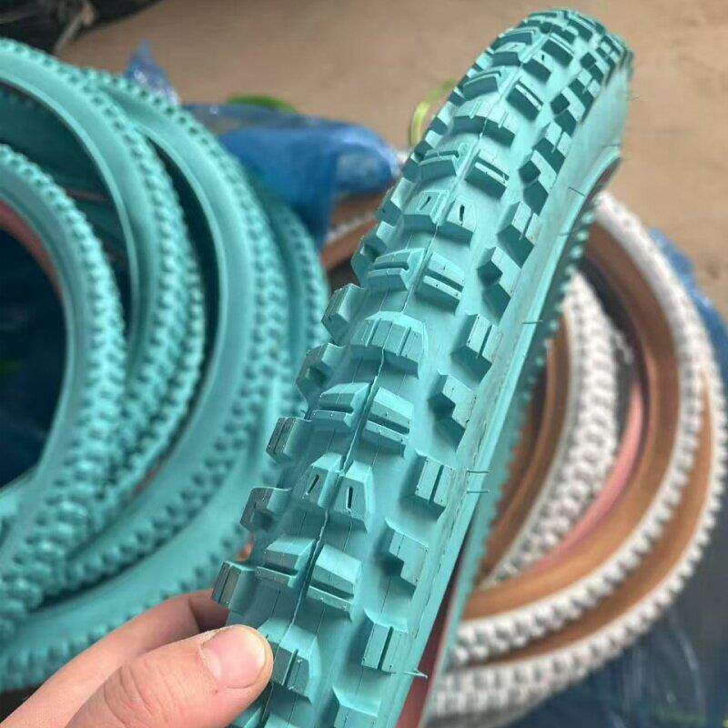 白色26寸登山车外胎大颗粒轮胎27.5寸轮胎自行车轮胎越野耐磨加厚