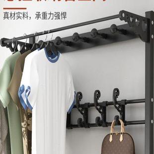 凳衣帽架一体简易门口落地玄关入户家用多功能挂衣架子壁挂架 换鞋