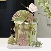 仿真蛋糕模型新中式 祝寿扇子屏风塑胶假蛋糕橱窗样品定制摄影道具