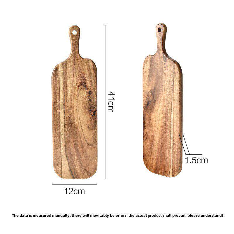 比尔。金合木砧板实木砧板防霉抗菌食品级牛排板腕木托盘