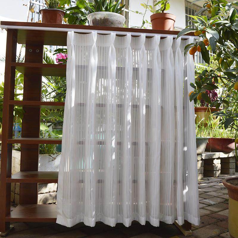 免打孔安装粘贴轨道纱帘衣柜杂物柜子遮挡短帘半帘飘窗阳台防尘帘,居家布艺,定制窗帘,淘宝优惠券,粉丝福利购,淘宝优惠卷