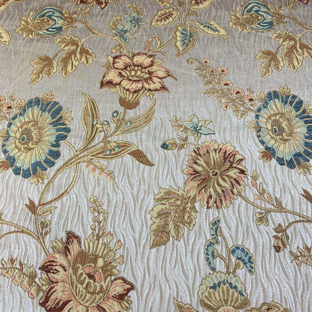 高精密欧式沙发布料加厚面料提花沙发垫套布高档田园风格抱枕坐垫