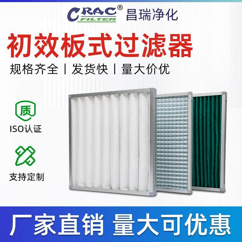初效过滤器G4铝框架镀锌龙骨架板式过滤器通风口空气除尘过滤网g4