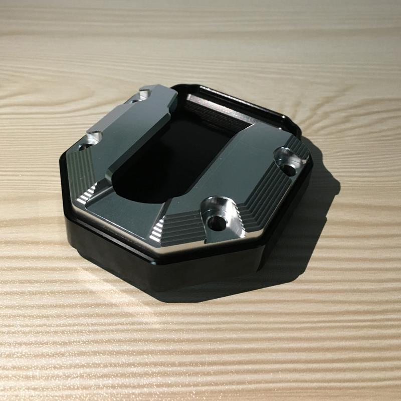 摩托车改装件凯越500x改装边撑垫侧撑防滑加宽加大稳固加高5mm