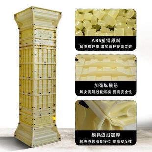 罗马柱子方柱模具别墅门厅四方水泥柱子模板欧式装饰建筑塑料模型