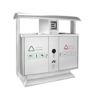 户外垃圾桶不锈钢果皮箱环卫市政街道公园小区景区物业分类垃圾箱