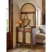 法式 覆古藤编玄关柜入户隔断鞋 柜正门口小户型屏风收纳一体家用