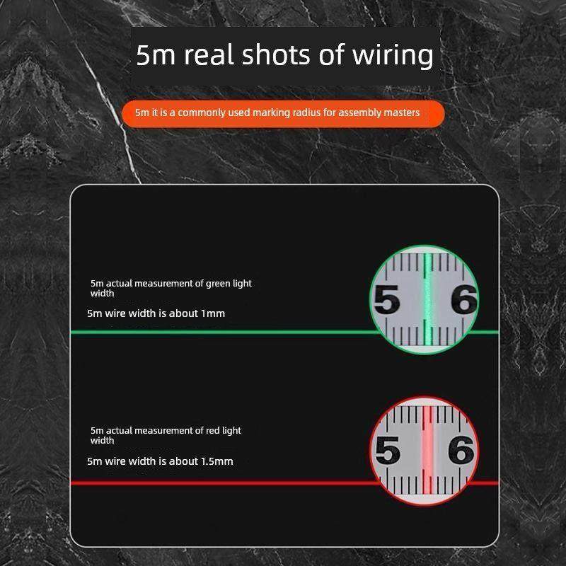 新款莱赛激光水平仪绿光12线LSG6710红光高精度强光细线贴地仪