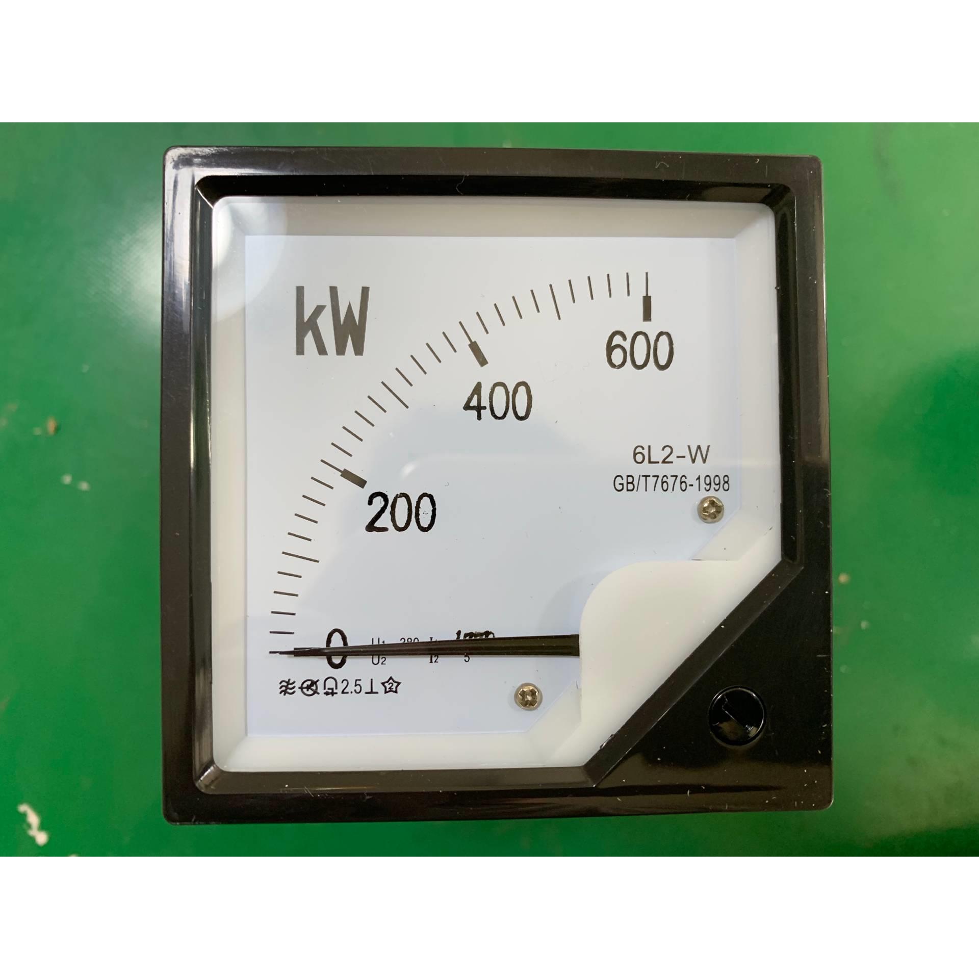 长江仪表6L2-KW MW指针式三相交流功率表 千瓦表 600KW 400KW 1MW