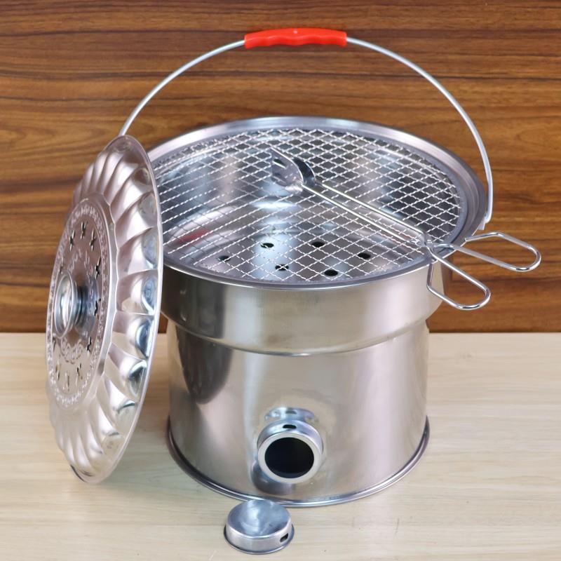 烤火盆烤火炉冬天木炭烧烤炉家用取暖炉室内火炉柴火炉户外烧烤架