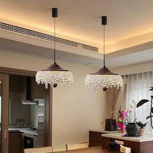 中古风卧室床头小吊灯创意水滴装饰覆古饭厅灯饰新中式吊绳灯具