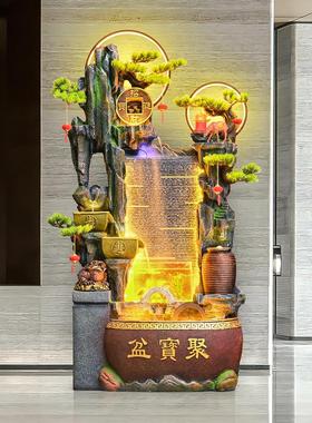 假山循环流水聚宝盆景观装饰品客厅阳台办公室风水轮鱼缸乔迁开业
