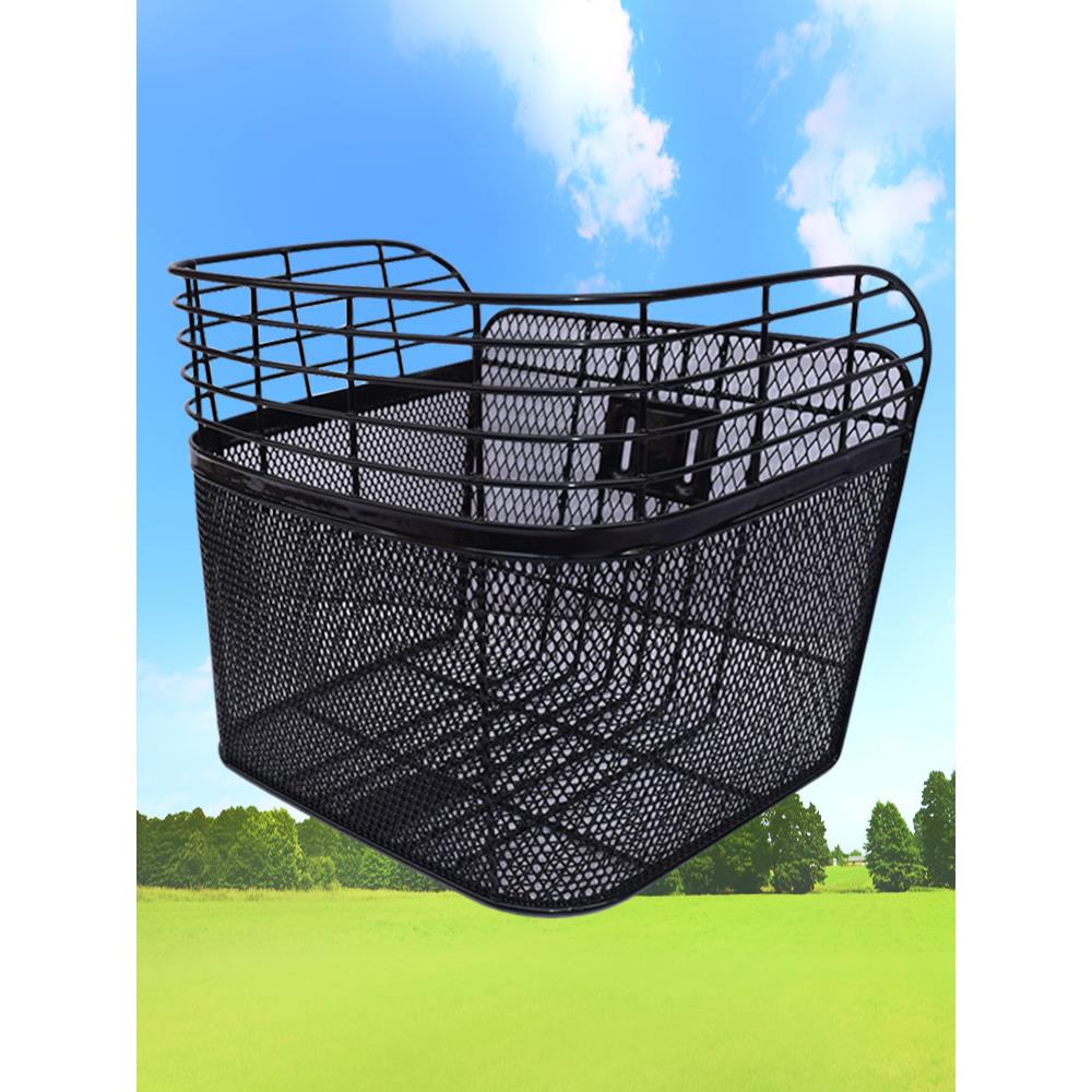 [出口出口]日本自行车篮前篮铁网铁丝篮特大号自行车篮