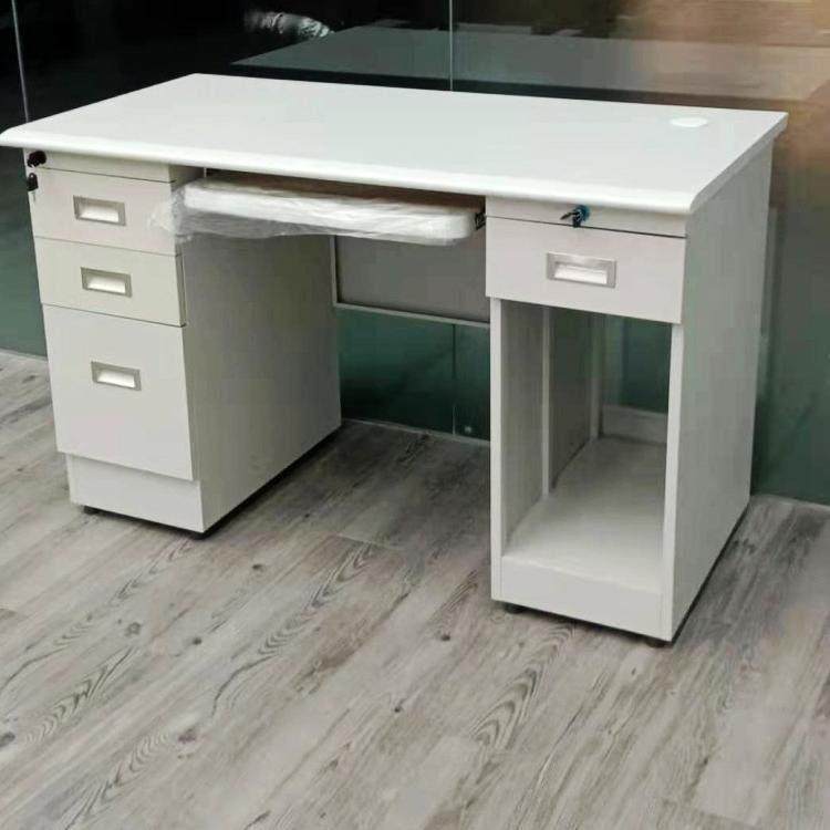 铁皮办公桌电脑桌财务桌写字台单人桌三屉桌防火板面抽屉带锁,商业/办公家具,办公电脑桌,淘宝优惠券,粉丝福利购,淘宝优惠卷