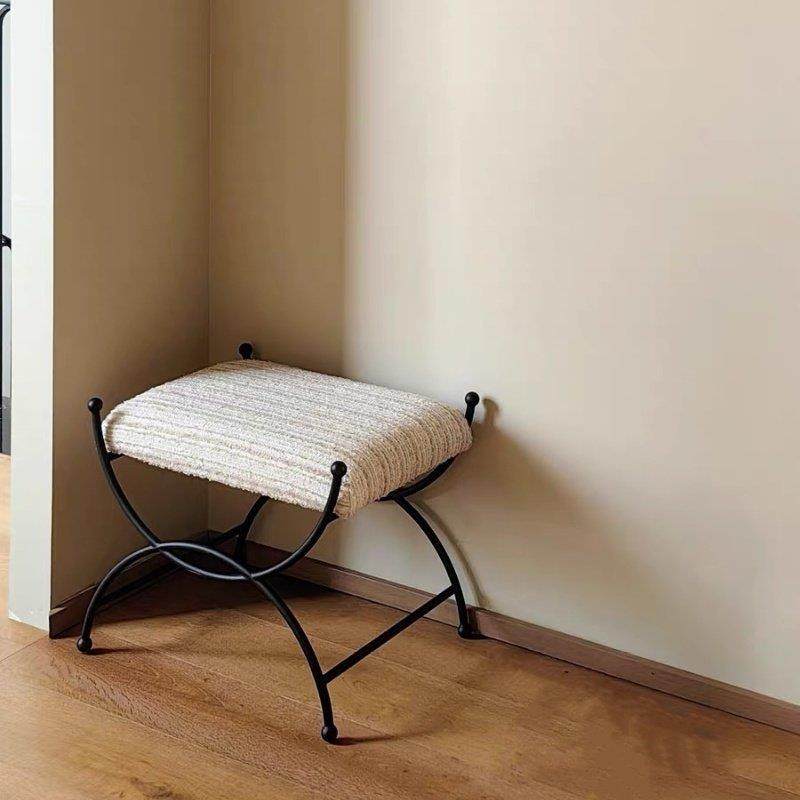 九九设计Uu凳法式覆古门口换鞋凳金属软脚凳小沙发凳梳妆凳,住宅家具,梳妆凳,淘宝优惠券,粉丝福利购,淘宝优惠卷